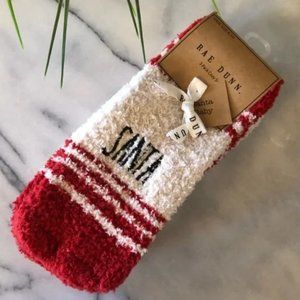 RAE DUNN Santa Baby 3 Pair Cozy Socks Gift Set Stocking Stuffer NWT